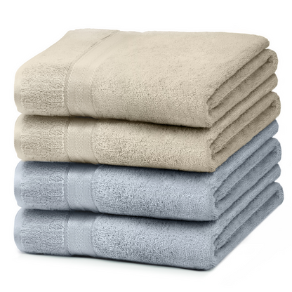 Cotton Bliss 4-Piece Bath Towels Set - Mixed Colors