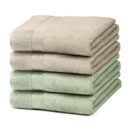 Cotton Bliss 4-Piece Bath Towels Set - Mixed Colors