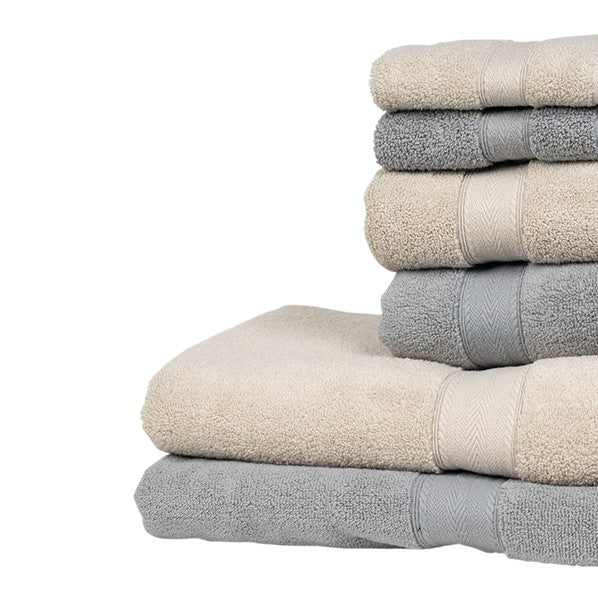 Ensemble de serviettes 6 pièces Cotton Bliss - Couleurs mélangées 