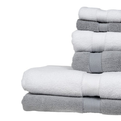 Ensemble de serviettes 6 pièces Cotton Bliss - Couleurs mélangées 