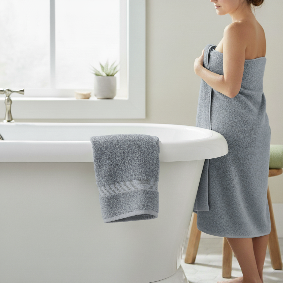 Cotton Bliss 3-Piece Bath Towels Set