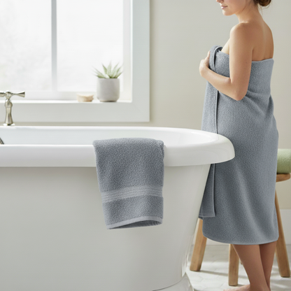 Cotton Bliss 3-Piece Bath Towels Set