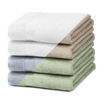 Cotton Bliss 4-Piece Bath Towels Set